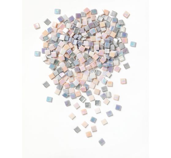 Glass mosaic stones mix, assorted colours