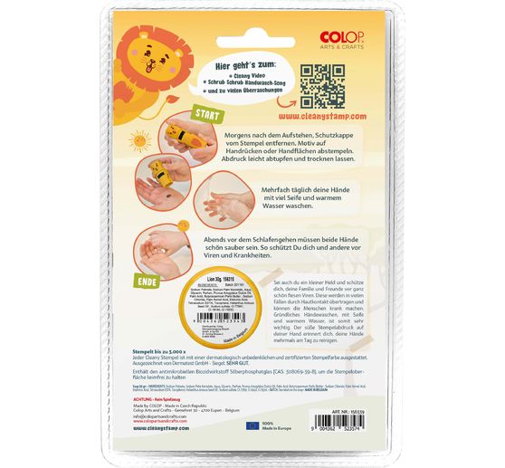 ColOp Cleany Stamp hand wash stamp