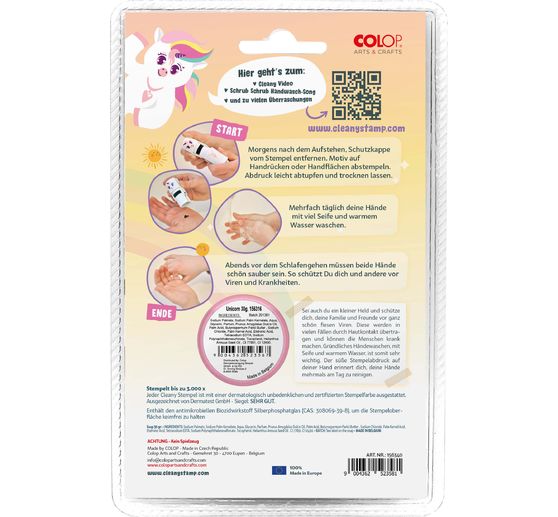 ColOp Cleany Stamp hand wash stamp
