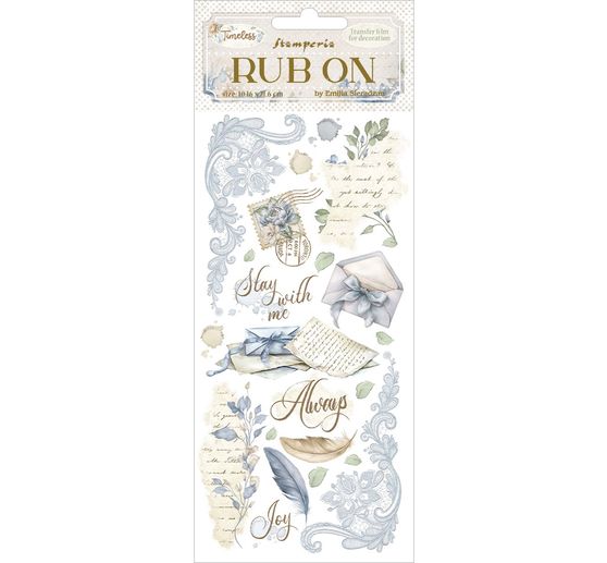 Lamina di trasferimento "Timeless" da strofinare