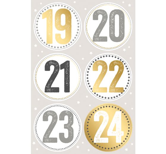 Stickers "Advent numbers"