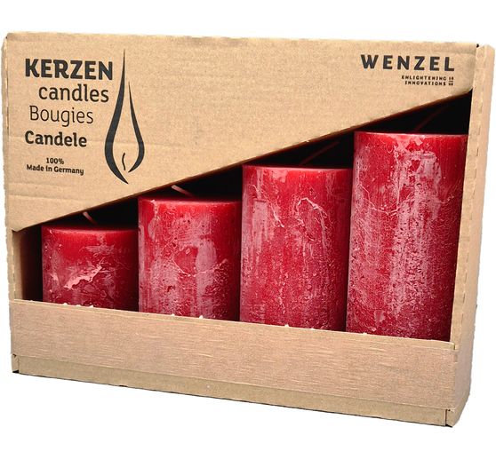 Advent candles "Rustic", tiered, set of 4