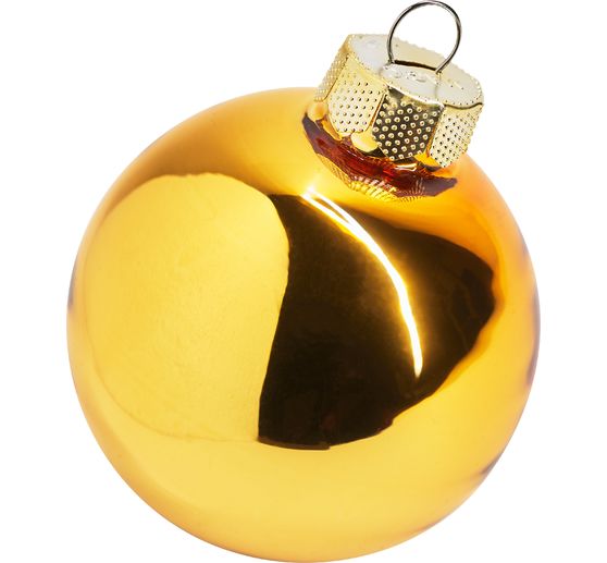 Christmas balls made of glass, Ø 6cm