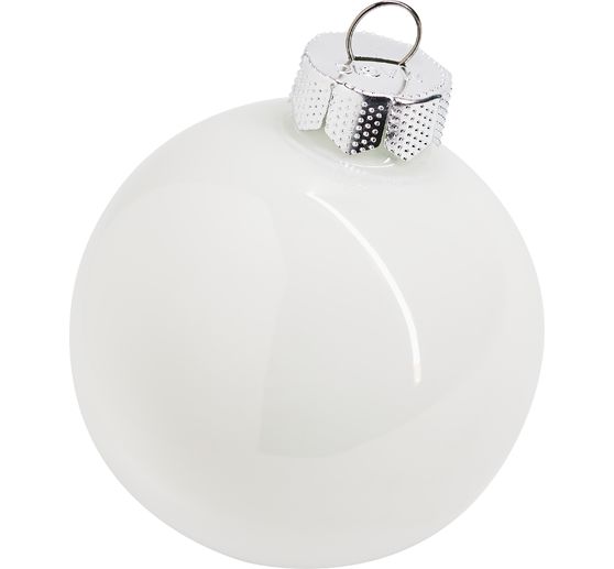 Christmas balls made of glass, Ø 6cm