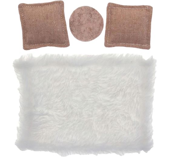 Miniature set "Cushion and rug"