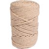 Recycled yarn with gold thread, Ø 4mm Sand