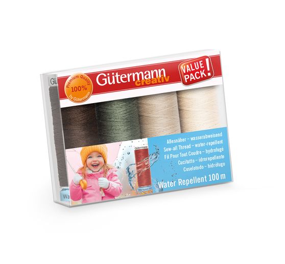 Gütermann all-purpose sewing thread set "Water Repellent"
