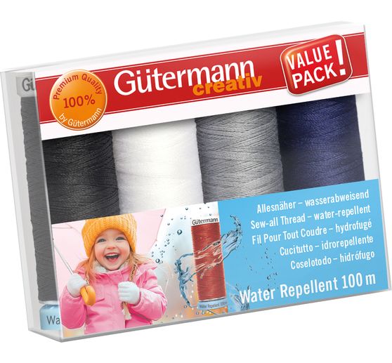 Gütermann all-purpose sewing thread set "Water Repellent"