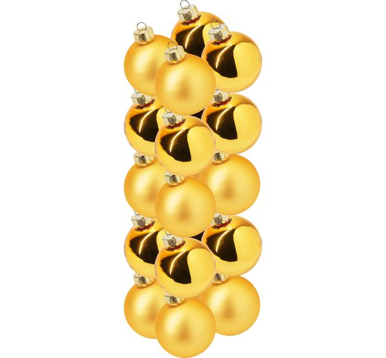 Christmas balls made of glass, Ø 6cm