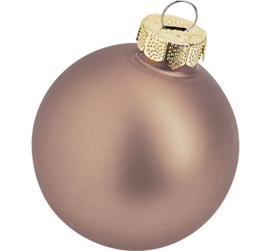 Christmas balls made of glass, Ø 6cm