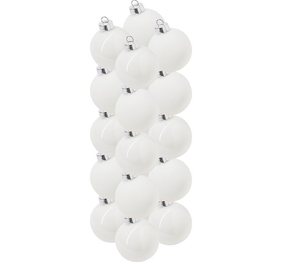 Christmas balls made of glass, Ø 6cm