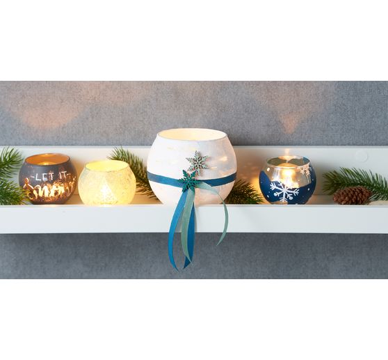 VBS Tealight jar "Bowl", Ø 10,5 cm, 2 pieces