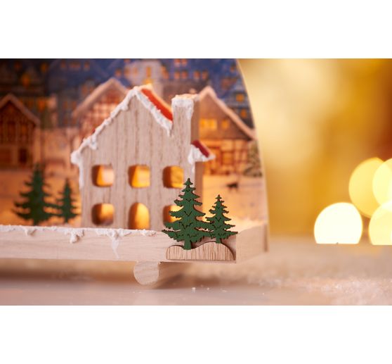 Sagome della casa VBS con finestra, set di 4 pezzi