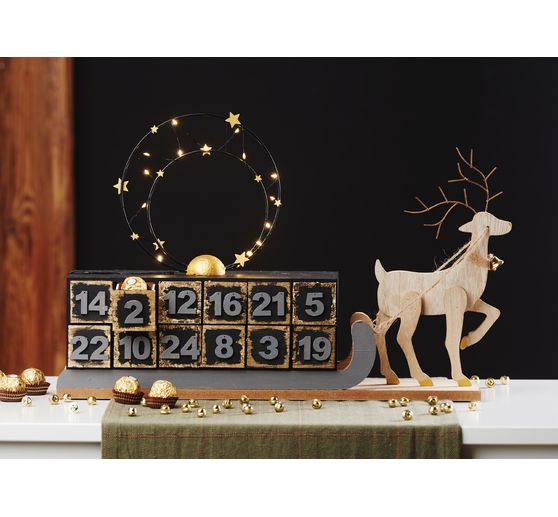 Metal ring "Circle", 10 - 30 cm, Set of 5, Black