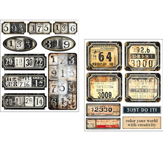 Mixed Media Sticker Set