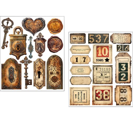 Mixed Media Sticker Set