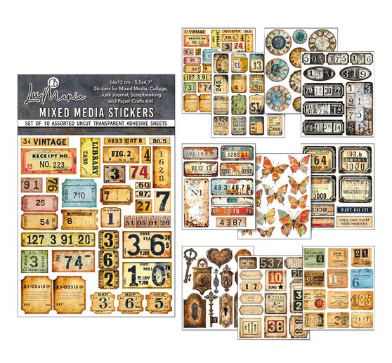 Mixed Media Sticker Set