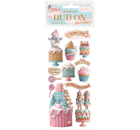 Rub On Transfer paper "Candy Christmas"