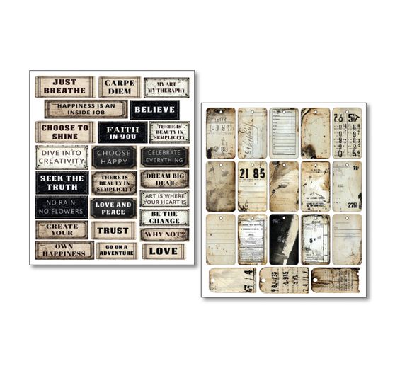 Mixed Media Sticker Set