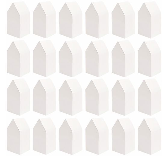 Advent calendar cardboard houses