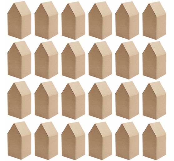 Advent calendar cardboard houses