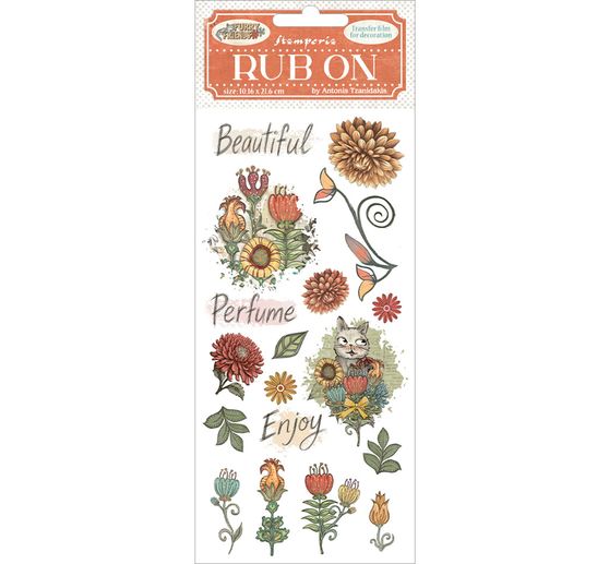 Pellicola di trasferimento Rub On "Furry Friends"