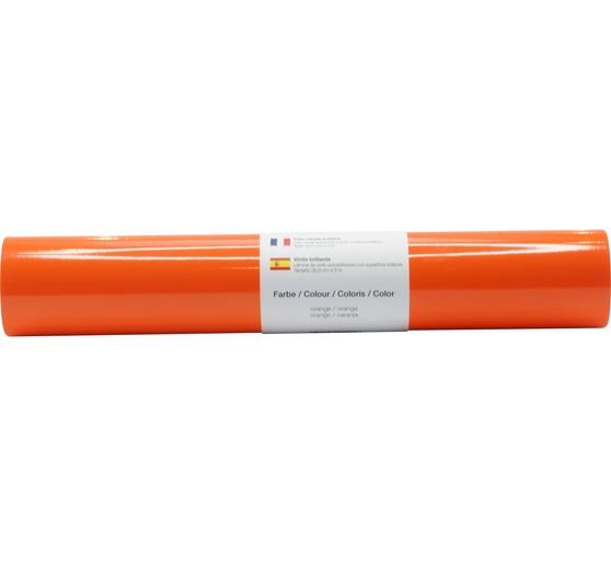 Self-adhesive vinyl film glossy