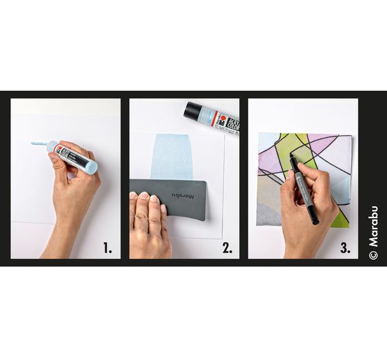 Marabu Acryl Color Squeegee Art Set