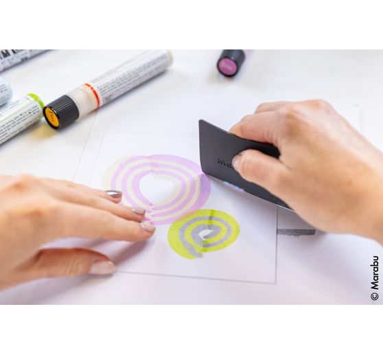 Marabu Acryl Color Squeegee Art Set