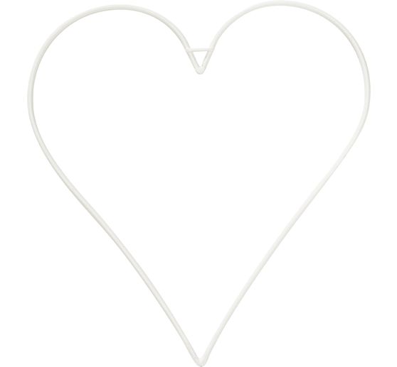 Metal heart, white