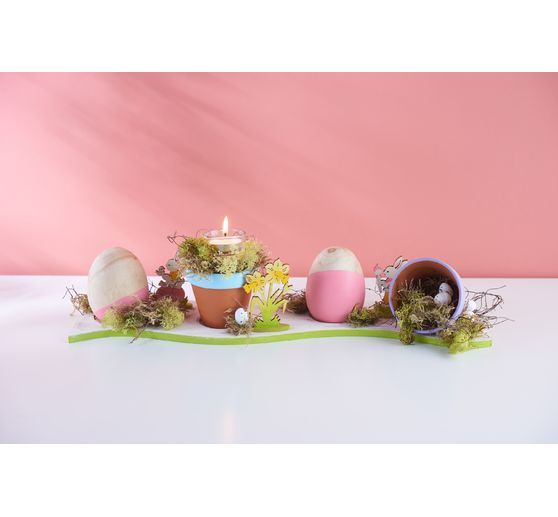 VBS Wooden egg, 8 cm