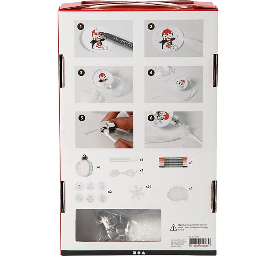 Complete set "Christmas balls with snow