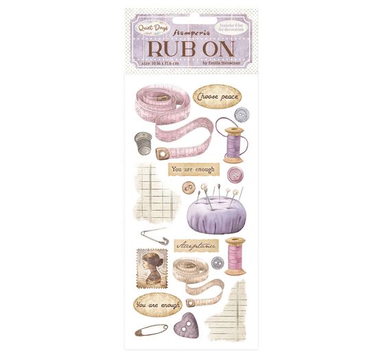 Pellicola di trasferimento Rub On "Quiet Days"