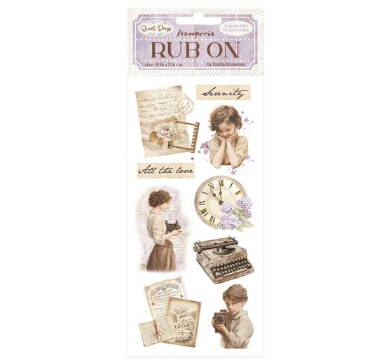 Pellicola di trasferimento Rub On "Quiet Days"