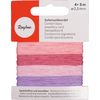 Jewellery cord, 0.5 mm Ros&eacute;-Mix