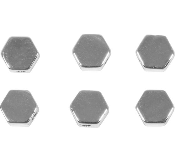 Metal beads "Hexagon"