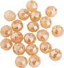 Glass cut beads round, 6 mm