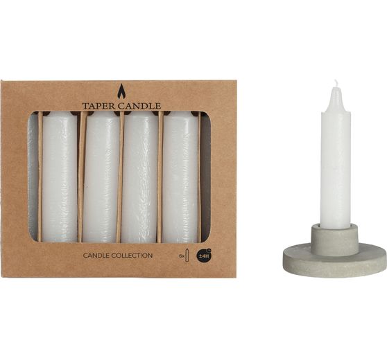 Pointed candles, set of 6