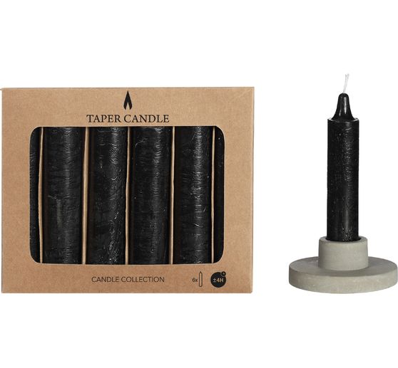 Pointed candles, set of 6