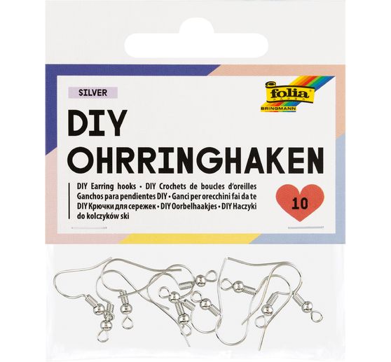 Ganci per orecchini, 10 pezzi