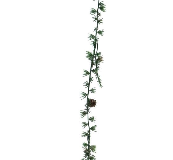 Pine garland with cones