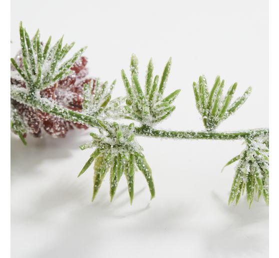 Pine garland with cones