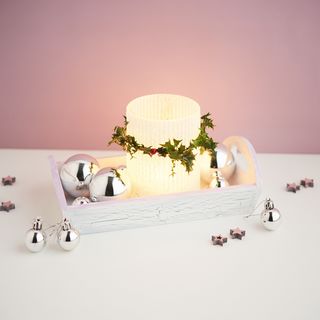 Winter-Wintlichtgläser mit Frosteffekt