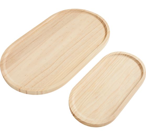 Vassoio in legno VBS "Ovale"