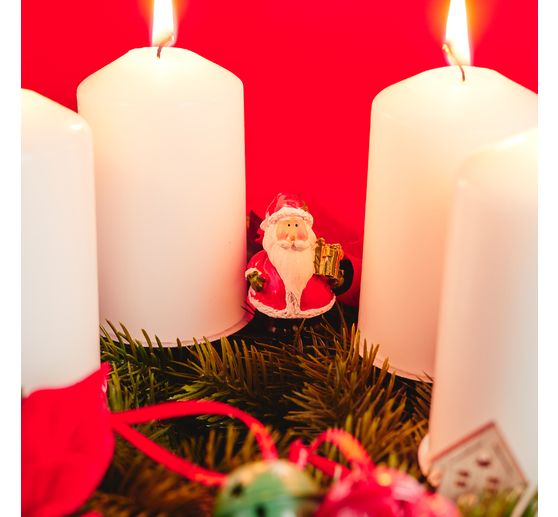 Candele a pilastro, confezione da 4