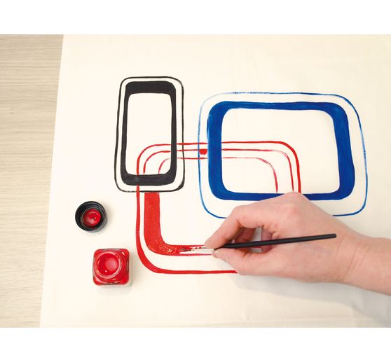 KREUL Javana fabric paint set for light fabrics "Basic Colours"