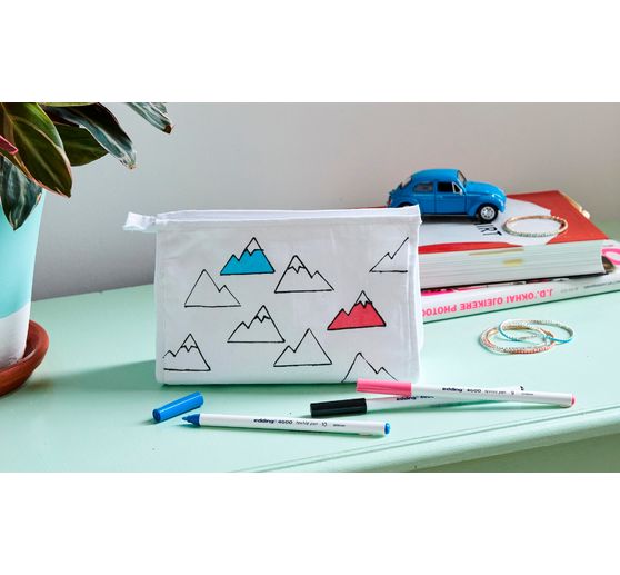 edding 4600 "Textile pen", 5 pieces