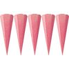 School cone blank "Glitter", 5 pieces Light Pink
