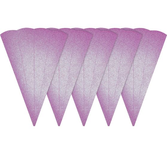 School cone blank "Glitter", 5 pieces