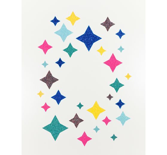 Cartone con brillantini Rainbow